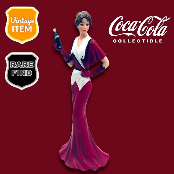 Vintage Coca-Cola Figurine Elegance Through the Decades Lady Collectible. RARE! - Picture 1 of 8
